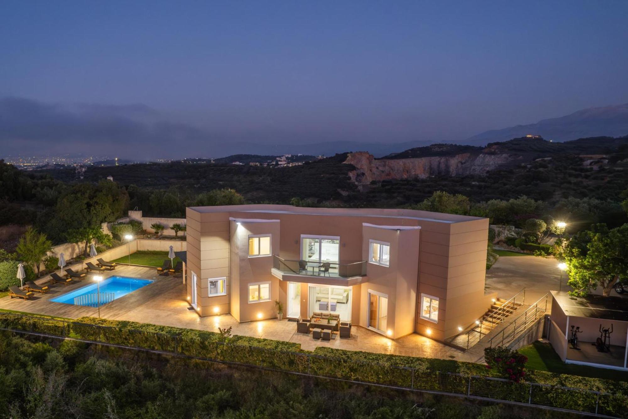 Villa Ariella With Sea View Ajía Marína Kültér fotó