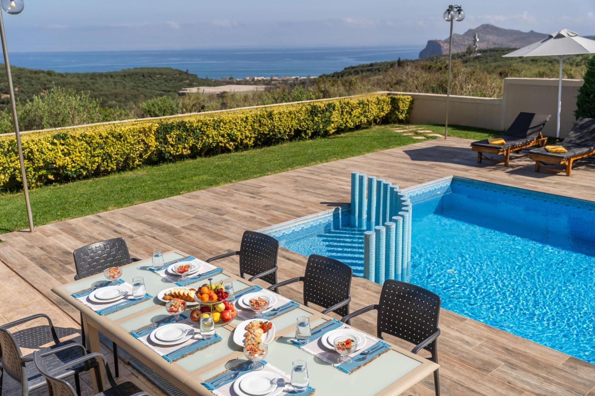 Villa Ariella With Sea View Ajía Marína Kültér fotó