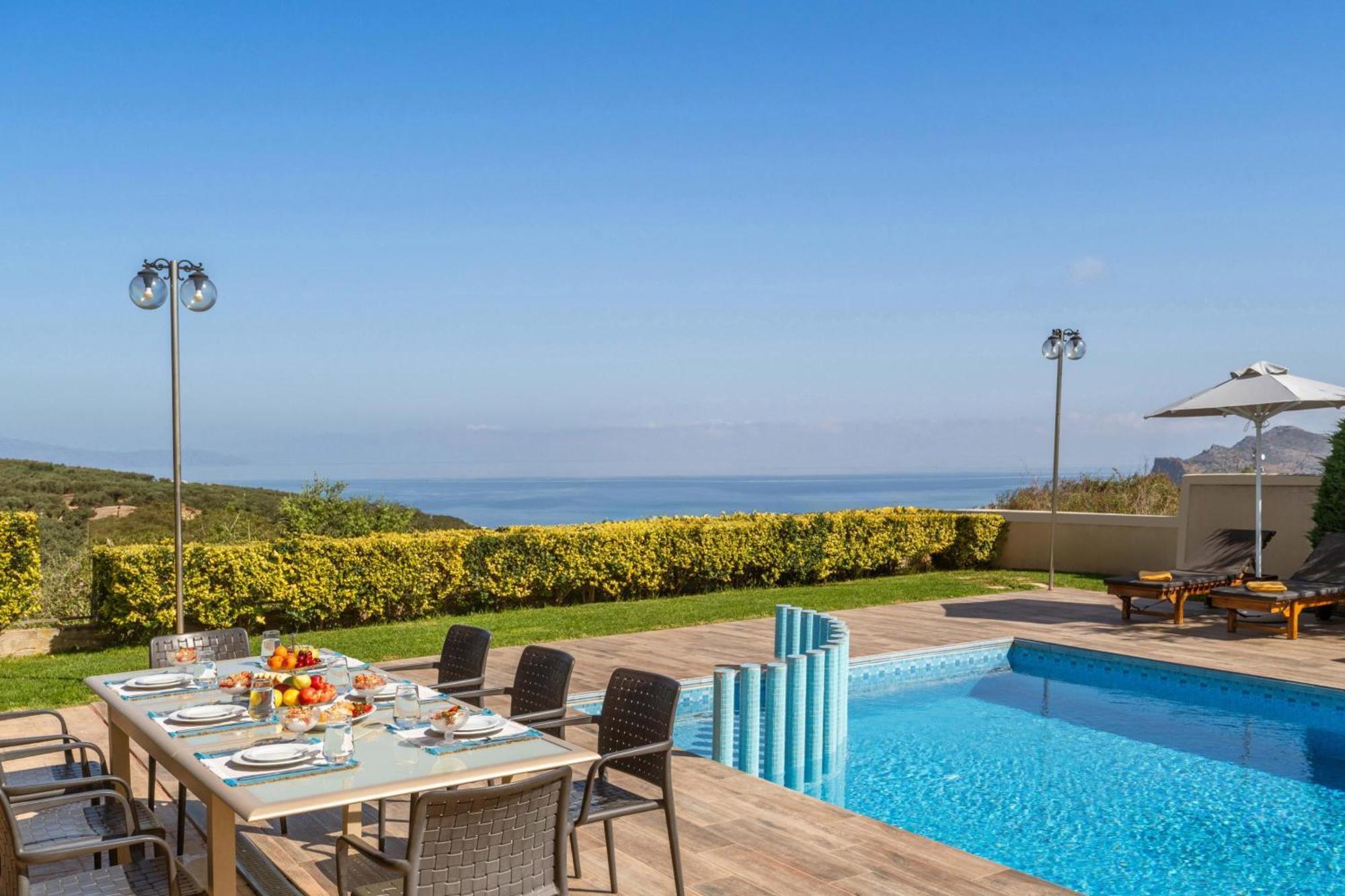 Villa Ariella With Sea View Ajía Marína Kültér fotó