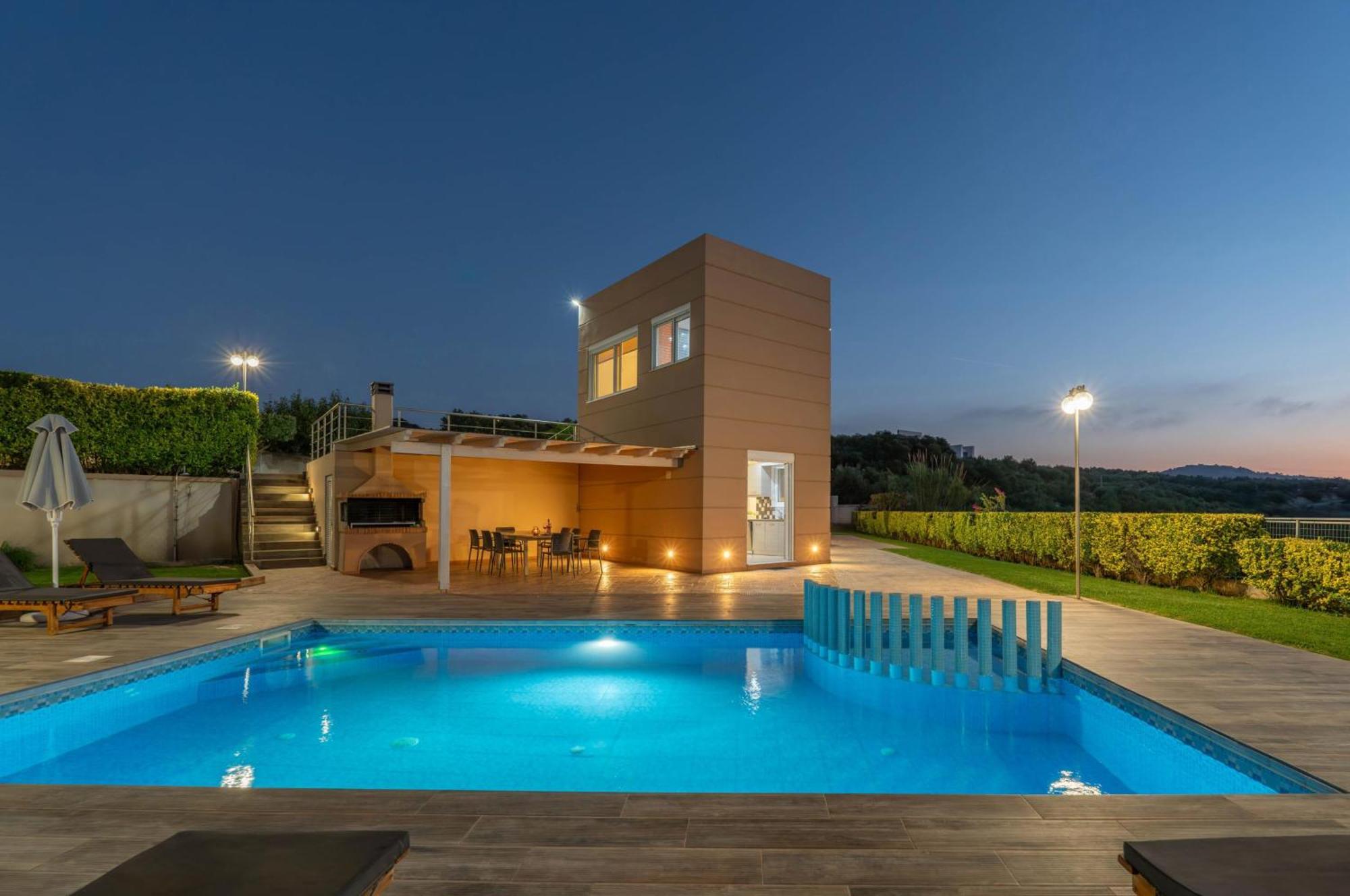 Villa Ariella With Sea View Ajía Marína Kültér fotó